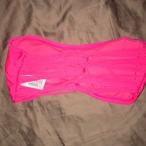 Swimsuit top hot pink
